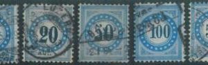 88326  - SWITZERLAND - STAMP - MICHEL  #  Porto 10 / 14 -  VERY FINE USED