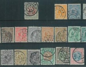 86996 - NETHERLANDS -  STAMP - Dutch Catalogue # 34/48 - extra shades FINE USED