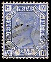 94891gA - GREAT BRITAIN - STAMP - SG # 157  Plate 21 - Fine  USED