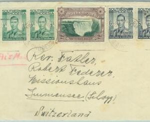 67390 - SOUTHERN RHODESIA  - Postal History -   COVER  to SWITZERLAND 1950