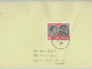 67395 - St. KITTS & NEVIS   - Postal History -   2/6 Sh on COVER   1947