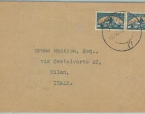67399 - SOUTH AFRICA  - Postal History -   COVER from KIMBERLEY  to ITALY   1945