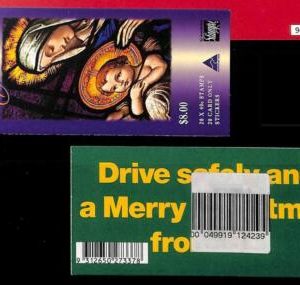 94727 - AUSTRALIA - STAMPS -  SG  # 185  BOOKLET #124239 - Christmas 1995  MNH