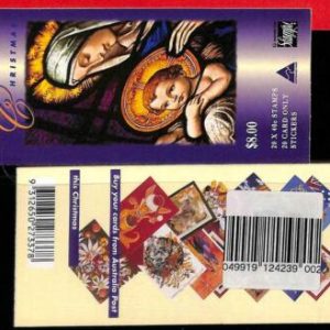 94728 - AUSTRALIA - STAMPS -  SG  # 185  BOOKLET #124239 - Christmas 1995  MNH