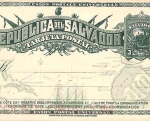 ad6361 - EL SALVADOR - Postal History - POSTAL STATIONERY CARD   - Double card
