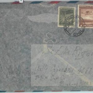 81496 - CHILE - POSTAL HISTORY -   AIRMAIL  COVER to ITALY  1949