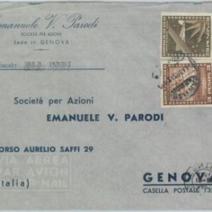 81527 - CHILE - POSTAL HISTORY -    AIRMAIL COVER to ITALY  1954