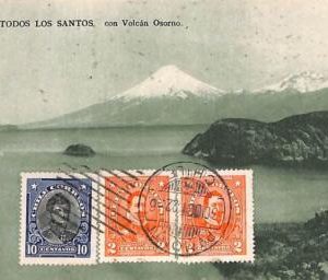ad6168 - CHILE - Postal History - POSTCARD: Lago Todos Santos to LUXEMBOURG 1922