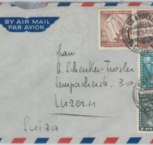 81479 - CHILE - POSTAL HISTORY - AIRMAIL COVER to SWITZERLAND  1951