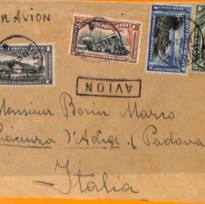 aa0052 - BELGIAN Congo Belge - POSTAL HISTORY -  AIRMAIL COVER  to ITALY 1934