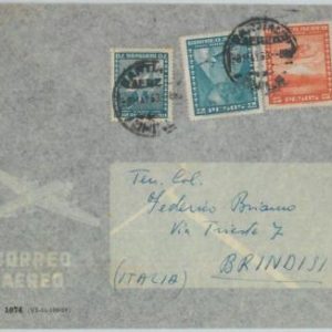 81524 - CHILE - POSTAL HISTORY -   AIRMAIL  COVER to ITALY  1953