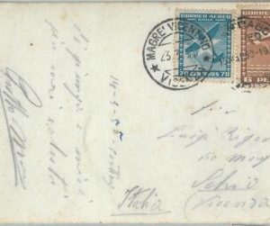81549 - CHILE - POSTAL HISTORY -   POSTCARD  to ITALY  1950