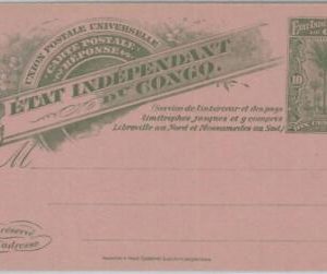 74640 -  Independent Congo - POSTAL HISTORY -  Stationery Card H & G # 18 Reply