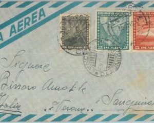 81492 - CHILE - POSTAL HISTORY -   AIRMAIL  COVER to ITALY  1949
