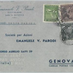 81525 - CHILE - POSTAL HISTORY -   AIRMAIL  COVER to ITALY  1954
