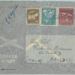 81518 - CHILE - POSTAL HISTORY -   AIRMAIL  COVER to ITALY  1953