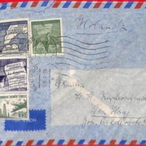 aa2601 - CHILE - POSTAL HISTORY -  AIRMAIL COVER to  NETHERLANDS 1960 Antarctic