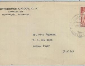 81617 - ECUADOR  - POSTAL HISTORY -    COVER  to ITALY 1949