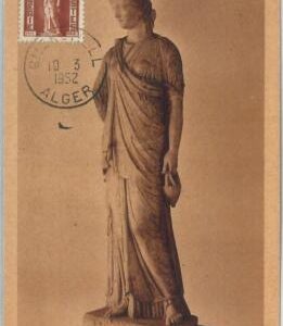 69170 -  ALGERIA  - Postal History - MAXIMUM CARD 1952  - ART Archeology