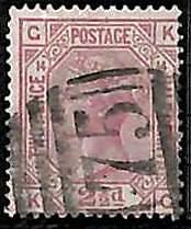 94890LB - GREAT BRITAIN - STAMP - SG #  141  Plate 14  -  USED