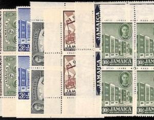 94901 - JAMAICA - STAMPS - Stanley Gibbons # 134/40 Corner Block of 4 - MNH Mint