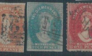 78526 -  AUSTRALIA : Tasmania - STAMP  -  LOT of 3 used stamp