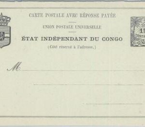 74633 -  Independent Congo - POSTAL HISTORY - DOUBLE Stationery Card H & G # 7