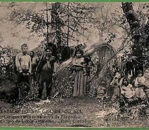 ah2782- BRAZIL - VINTAGE POSTCARD Postal Antigua - Indios ETHNIC , Rio Grande