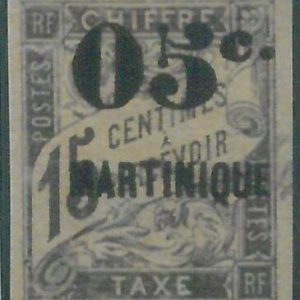 88117 - MARTINIQUE - STAMPS: Yvert  # 20 with ERROR not catalogued  - MLH Mint