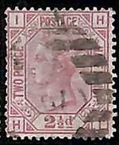 94890iB - GREAT BRITAIN - STAMP - SG #  141  Plate 6  -  USED