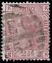 94890h - GREAT BRITAIN - STAMP - SG #  141  Plate 15  -  USED
