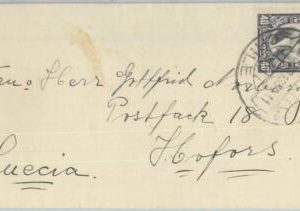 81487 - CHILE - POSTAL HISTORY - Greeting Card COVER to SWEDEN  1930