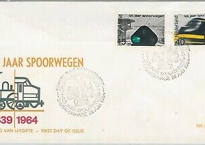 56615 - TRANSPORT: Trains  - NETHERLANDS -  POSTAL HISTORY: FDC COVER 1964