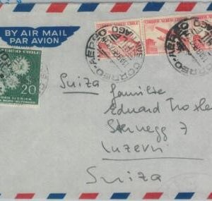 81489 - CHILE - POSTAL HISTORY - AIRMAIL COVER to SWITZERLAND  1957