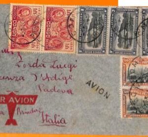 aa0054 - BELGIAN Congo Belge - POSTAL HISTORY - AIRMAIL COVER from GOMBARI 1930s