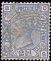 94891jB - GREAT BRITAIN - STAMP - SG # 157  Plate 23  - Very Fine  USED