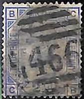 94891i  - GREAT BRITAIN - STAMP - SG # 157  Plate 22 -  USED