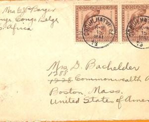 aa0041 - BELGIAN Congo Belge - POSTAL HISTORY -  COVER from Coquilhatville 1919