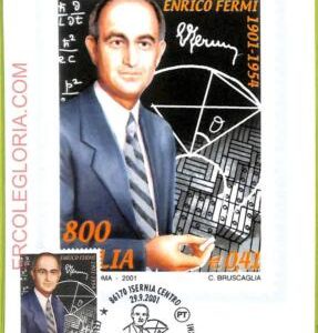 ad3390 - ITALY - Postal History - MAXIMUM CARD - FDC - 2001 - Enrico Fermi