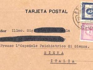 ad6165 -  CHILE -  Postal History - POSTCARD from SANTIAGO   1936 - CRIMINOLOGY!