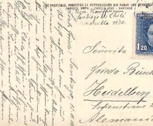 ad6169 -  CHILE -  Postal History - POSTCARD to GERMANY  1936