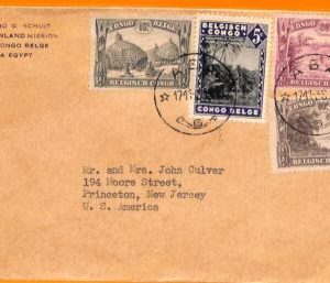 aa0042 - BELGIAN Congo Belge - POSTAL HISTORY -  COVER from ABA to the USA  1938