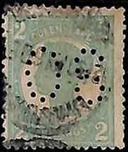 94746b - Australia QUEENSLAND - STAMP - SG # 254 perforated O.S. - USED