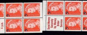 94742 - AUSTRALIA  - STAMP - LOT of 4  BOOKLET PANES -  MNH