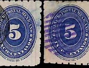 94943b - MEXICO -  STAMPS  - Michel  # 151y * 2  -   USED