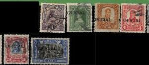 94919b - MEXICO - STAMPS -  Yvert # TS 43-52 PART of SET - OFFICIAL Fine Used