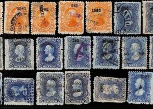 94942b - MEXICO - STAMPS - Yvert #  57-58 (A Thick Paper) LOT of 20 USED stamps