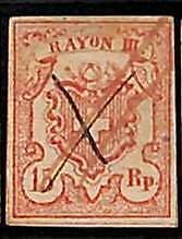 94987cD  - SWITZERLAND -  STAMPS  - Zumstein # 20 -  VERY Fine USED