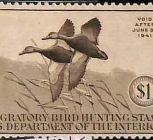 90215e -  USA - STAMPS: SCOTT # RW7  Migratory Bird Hunting Stamp MINT MNH 1940