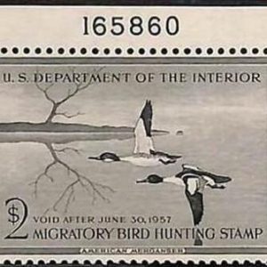 90218a -  USA - STAMPS: SCOTT # RW23  1956 Migratory Bird Hunting Stamp MINT MNH